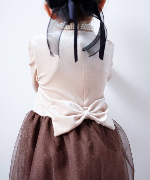 Rora（ローラ）の「セリーナ ドッキングワンピース（ワンピース・キッズ・モカ・110cm/120cm/130cm/140cm）」の11枚目の写真