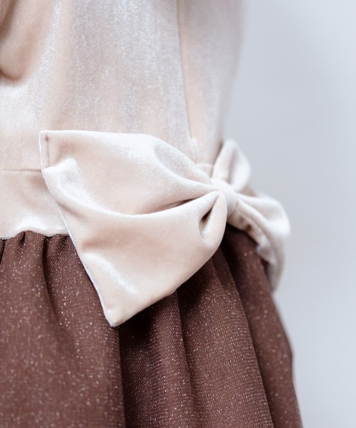 Rora（ローラ）の「セリーナ ドッキングワンピース（ワンピース・キッズ・モカ・110cm/120cm/130cm/140cm）」の10枚目の写真