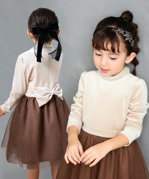 Rora（ローラ）の「セリーナ ドッキングワンピース（ワンピース・キッズ・モカ・110cm/120cm/130cm/140cm）」の17枚目の写真