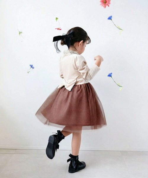 Rora（ローラ）の「セリーナ ドッキングワンピース（ワンピース・キッズ・モカ・110cm/120cm/130cm/140cm）」の18枚目の写真