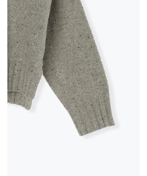 Lugnoncure（ルノンキュール）の「カラーネップハーフジップニット（ニット/セーター・レディース・ベージュ/チャコールグレー/グレー・F）」の18枚目の写真