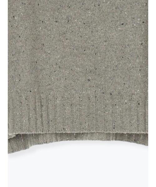 Lugnoncure（ルノンキュール）の「カラーネップハーフジップニット（ニット/セーター・レディース・ベージュ/チャコールグレー/グレー・F）」の19枚目の写真