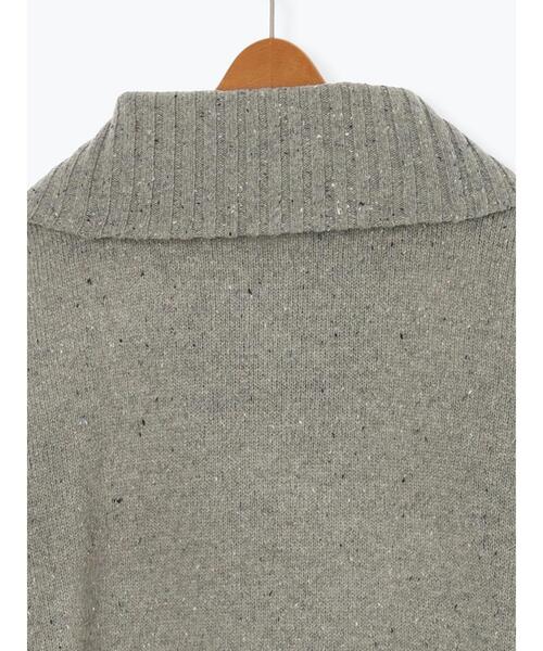Lugnoncure（ルノンキュール）の「カラーネップハーフジップニット（ニット/セーター・レディース・ベージュ/チャコールグレー/グレー・F）」の20枚目の写真