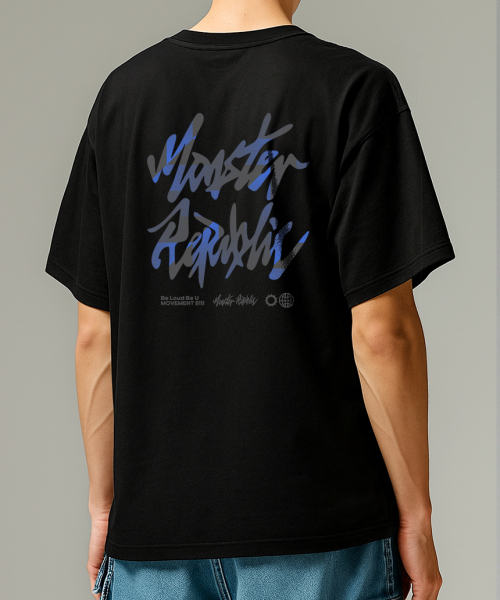 MONSTER REPUBLIC（モンスターリパブリック）の「ミストロゴブルーTシャツブラック_8111（Tシャツ/カットソー・レディース・その他・MEDIUM/LARGE/X-LARGE/SMALL）」の2枚目の写真