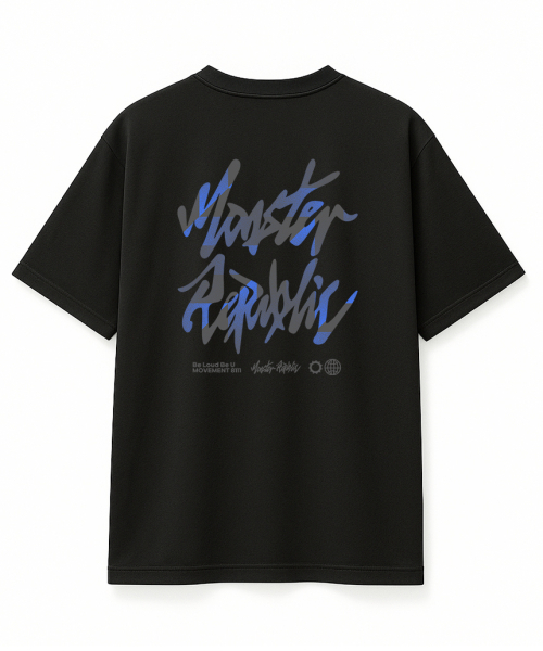 MONSTER REPUBLIC（モンスターリパブリック）の「ミストロゴブルーTシャツブラック_8111（Tシャツ/カットソー・レディース・その他・MEDIUM/LARGE/X-LARGE/SMALL）」の7枚目の写真