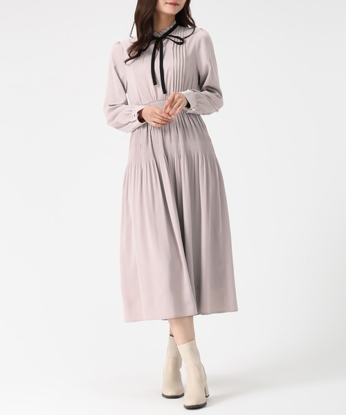 MISCH MASCH(ミッシュマッシュ)の「配色リボンプリーツシフォンワンピース(ワンピース・レディース・ネイビー/ピンク/ブルー・S/M)」の17枚目の写真