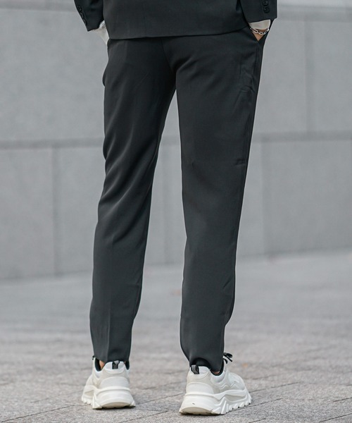 JOKER(ジョーカー)の「【BlackbyVANQUISH】 グラデーション加工テーパードスラックス メンズ グレー ロングパンツ 春服 冬服(その他パンツ・メンズ・グレー・M/L/XL)」の4枚目の写真