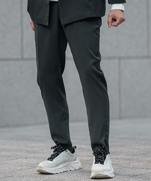 JOKER(ジョーカー)の「【BlackbyVANQUISH】 グラデーション加工テーパードスラックス メンズ グレー ロングパンツ 春服 冬服(その他パンツ・メンズ・グレー・M/L/XL)」の5枚目の写真