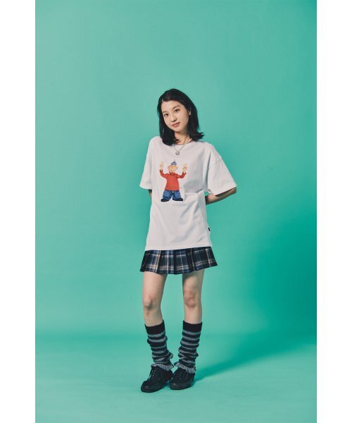 LAUGHER（ラファー）の「[PAT&MAT] モーションマットTシャツ - ホワイト（Tシャツ/カットソー・レディース・ホワイト・LARGE/MEDIUM/X-LARGE）」の19枚目の写真