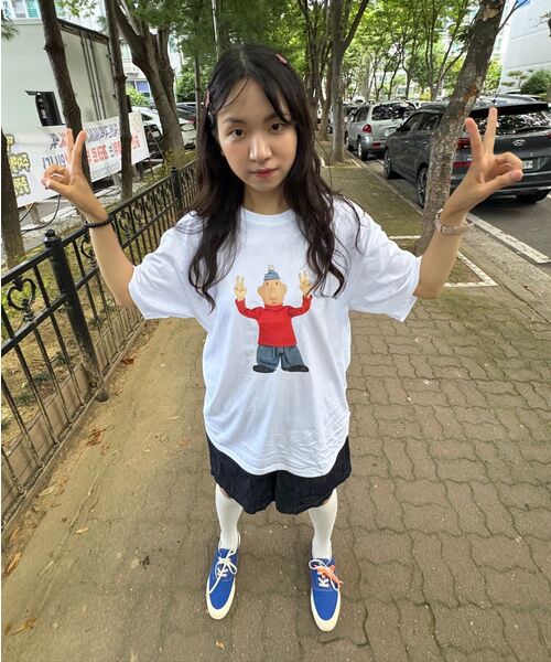 LAUGHER（ラファー）の「[PAT&MAT] モーションマットTシャツ - ホワイト（Tシャツ/カットソー・レディース・ホワイト・LARGE/MEDIUM/X-LARGE）」の15枚目の写真