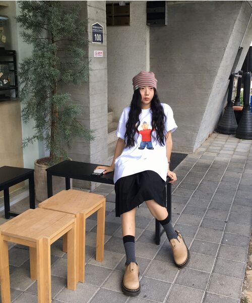 LAUGHER（ラファー）の「[PAT&MAT] モーションマットTシャツ - ホワイト（Tシャツ/カットソー・レディース・ホワイト・LARGE/MEDIUM/X-LARGE）」の16枚目の写真