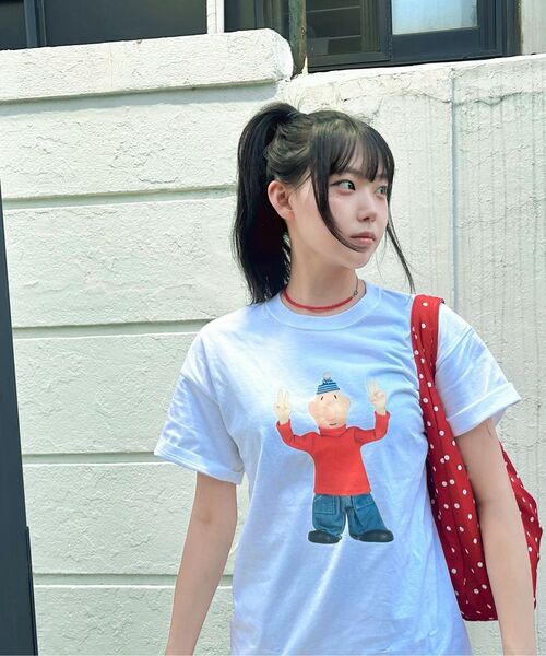 LAUGHER（ラファー）の「[PAT&MAT] モーションマットTシャツ - ホワイト（Tシャツ/カットソー・レディース・ホワイト・LARGE/MEDIUM/X-LARGE）」の9枚目の写真