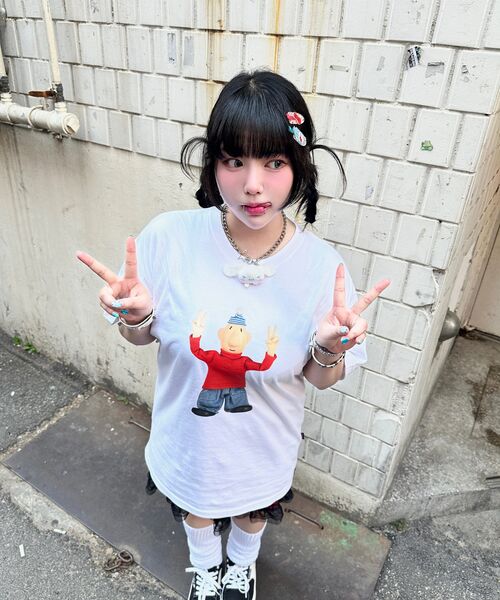 LAUGHER（ラファー）の「[PAT&MAT] モーションマットTシャツ - ホワイト（Tシャツ/カットソー・レディース・ホワイト・LARGE/MEDIUM/X-LARGE）」の11枚目の写真