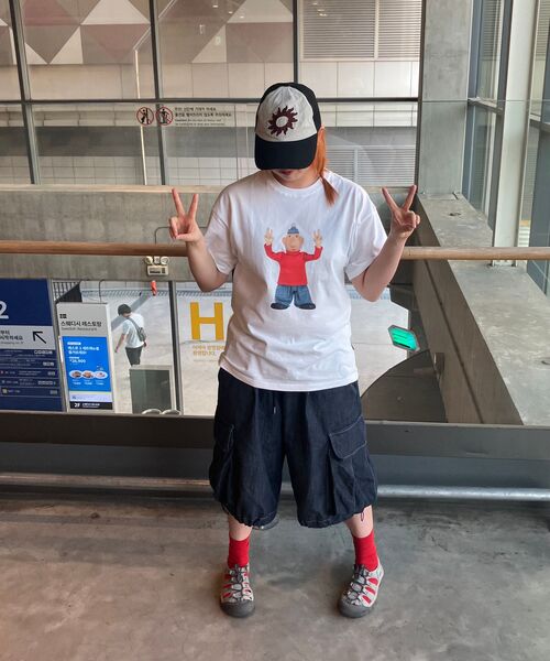 LAUGHER（ラファー）の「[PAT&MAT] モーションマットTシャツ - ホワイト（Tシャツ/カットソー・レディース・ホワイト・LARGE/MEDIUM/X-LARGE）」の4枚目の写真