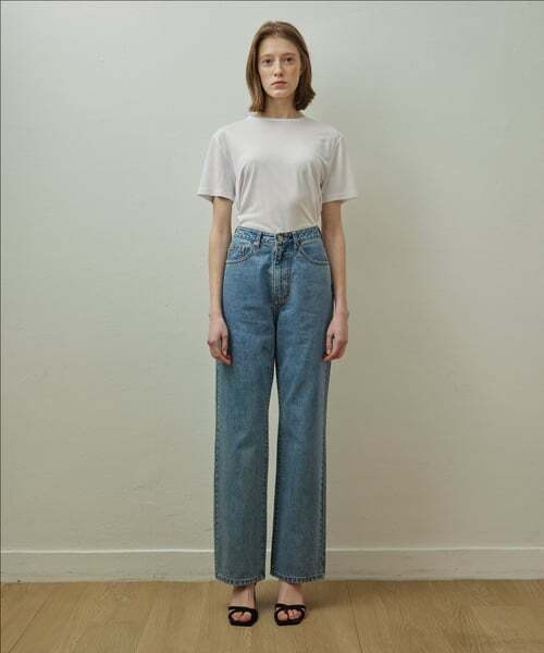 STEP AROUND(ステップアラウンド)の「デミジウォッシングストレートジーンズ_BLUE(デニムパンツ・レディース・その他・MEDIUM)」の4枚目の写真
