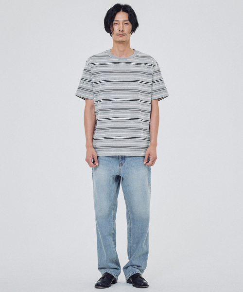 SHIRTER（シャーター）の「FINE STRIPE T-SHIRT (STRIPE GREY)（Tシャツ/カットソー・メンズ・その他・SMALL/MEDIUM/LARGE）」の3枚目の写真