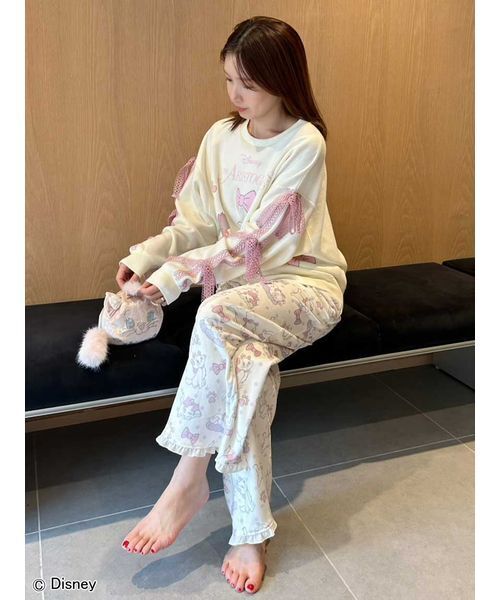 セール】【The Aristocats】総柄ロングパンツ（ルームウェア/パジャマ