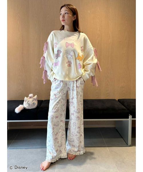 セール】【The Aristocats】総柄ロングパンツ（ルームウェア/パジャマ
