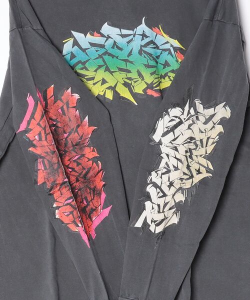 Children of the discordance(チルドレン オブ ザ ディスコ-ダンス)の「Children of the discordance / PIECE PRINTED TEE LS / COTDCS-275(Tシャツ/カットソー・メンズ・ブラック/ホワイト・3/2)」の7枚目の写真