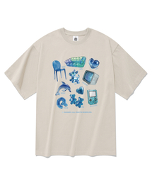 ブルーコレクター 半袖Tシャツ ベージュ