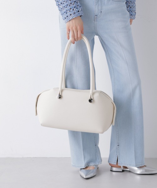 ADD CULUMN(アドカラム)の「ADD CULUMN/TABLET BOSTON(ボストンバッグ・レディース・ダークグレー/アイボリー・FREE)」の12枚目の写真