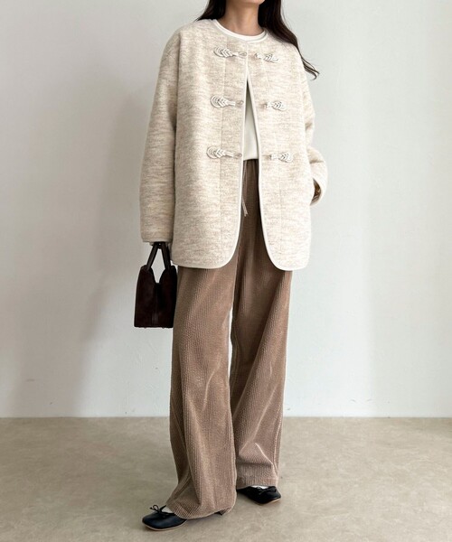 セール】圧縮ニットチャイナコート（その他アウター）｜fredy emue