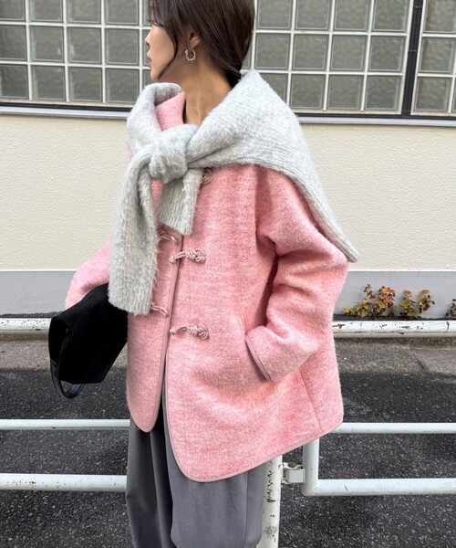 fredy emue（フレディエミュ）の「圧縮ニットチャイナコート（その他アウター・レディース・ダークブラウン/アイボリー/ベビーピンク・38）」の22枚目の写真