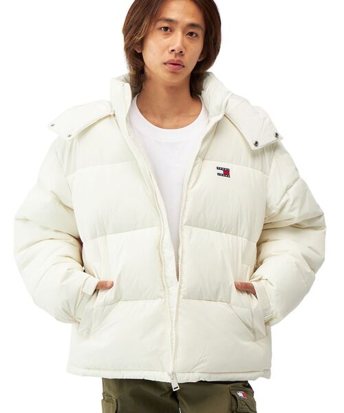 セール】【オンライン限定】フーデッドフラッグパッファジャケット