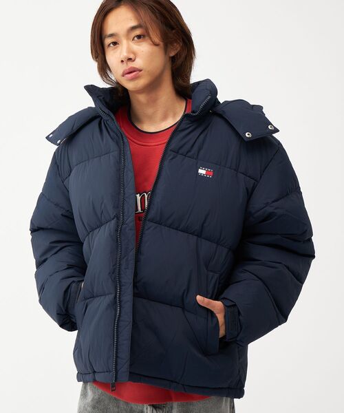 【オンライン完売】   ダウンパッファジャケット セール】【オンライン限定】フーデッドフラッグパッファジャケット