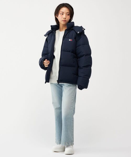 セール】【オンライン限定】フーデッドフラッグパッファジャケット