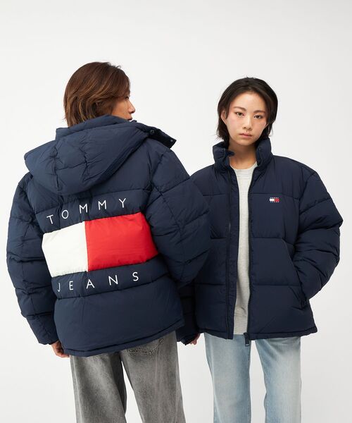 【オンライン完売】   ダウンパッファジャケット セール】【オンライン限定】フーデッドフラッグパッファジャケット