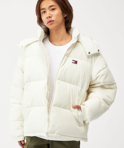 セール】【オンライン限定】フーデッドフラッグパッファジャケット