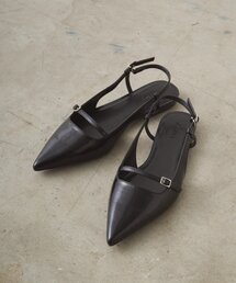 LOUNGEDRESS | 【GALENA/ガレナ】ストラップポインテッドフラットパンプス(パンプス)