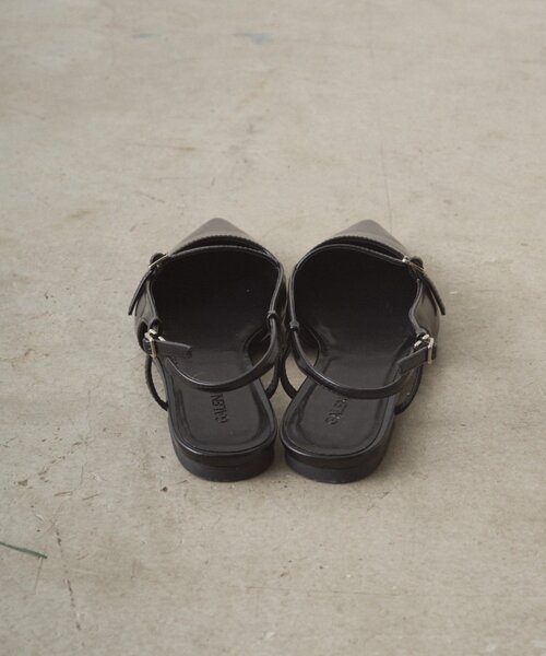 セール】【GALENA】ストラップポインテッドフラットパンプス（その他