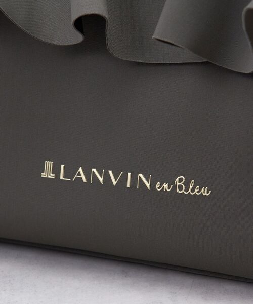 LANVIN en Bleu(ランバンオンブルー)の「ラッフルフリルトートバッグ(トートバッグ・レディース・ブラック/チャコールグレー/オフホワイト・FREE)」の8枚目の写真