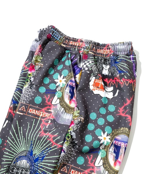 ScoLar（スカラー）の「ScoLar/スカラー　総柄あったか裏地パンツ（その他パンツ・レディース・チャコールグレー/グリーン・FREE）」の6枚目の写真