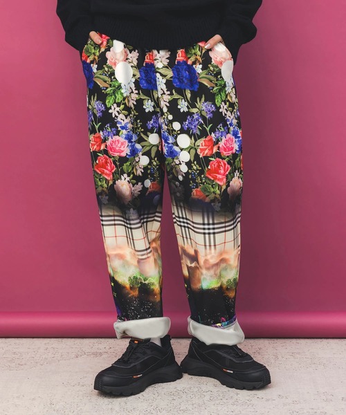 ScoLar（スカラー）の「ScoLar/スカラー　総柄あったか裏地パンツ（その他パンツ・レディース・チャコールグレー/グリーン・FREE）」の16枚目の写真