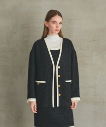 GRACE CONTINENTAL｜グレースコンチネンタルのノーカラージャケット