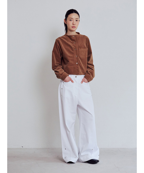 PEEP(ピープ)の「コーデュロイボーイングシャツ_ソルティキャラメルブラウン (2colors)(シャツ/ブラウス・レディース・キャメル・SMALL/MEDIUM)」の2枚目の写真