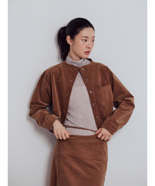 PEEP(ピープ)の「コーデュロイボーイングシャツ_ソルティキャラメルブラウン (2colors)(シャツ/ブラウス・レディース・キャメル・SMALL/MEDIUM)」の4枚目の写真