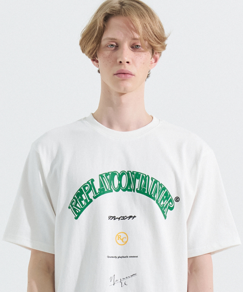 replaycontainer(リプレイコンテナ)の「graphic half tee (green)(Tシャツ/カットソー・メンズ・その他・FREE)」の1枚目の写真