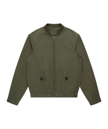 SOLEW（ソル）の「Minimal Two-Way Blue Jacket_Khaki（MA-1）」