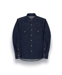 R-4（アールフォー）の「R-0009 / STORM SYMBOL - WASHED WESTERN SHIRTS(DENIM)（シャツ/ブラウス）」