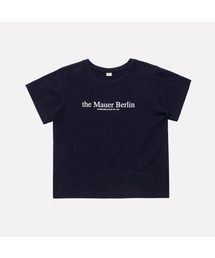 マウアーポイント ロゴ クロップ Tシャツ (ネイビー)