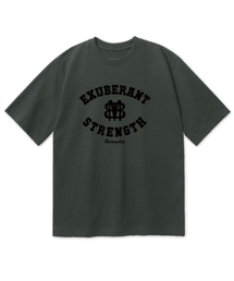 BEMIGHTY（ビーマイティー）の「エンブレムオーバーサイズ半袖Tシャツ[ダークグレー]（Tシャツ/カットソー）」