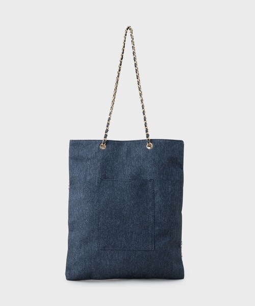 OPAQUE.CLIP（オペークドットクリップ）の「ツイードコンビチェーンショルダートートバッグ【A4サイズ対応】（トートバッグ・レディース・ピンク系/ブラック・00）」の13枚目の写真