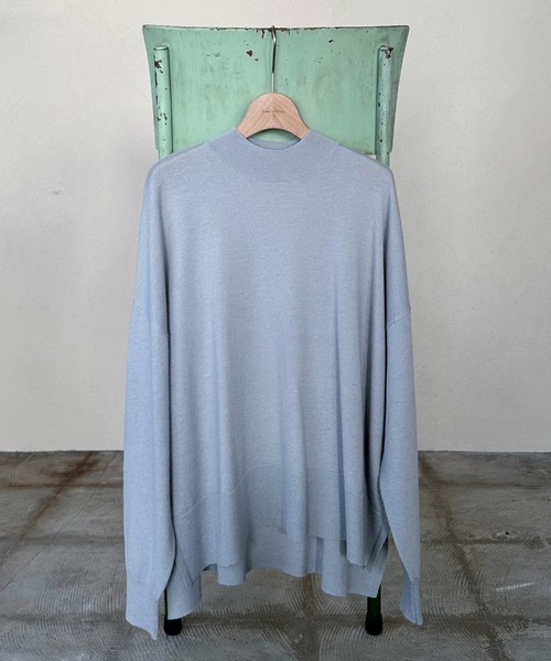 Doux archives（ドゥアルシーヴ）の「ハイネックサイドスリットニットプルオーバー（ニット/セーター・レディース・オフホワイト/シルバーグレー/イエロー・FREE）」の19枚目の写真