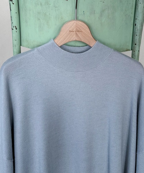 Doux archives（ドゥアルシーヴ）の「ハイネックサイドスリットニットプルオーバー（ニット/セーター・レディース・オフホワイト/シルバーグレー/イエロー・FREE）」の21枚目の写真