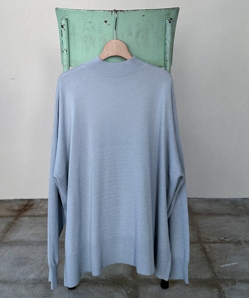 Doux archives（ドゥアルシーヴ）の「ハイネックサイドスリットニットプルオーバー（ニット/セーター・レディース・オフホワイト/シルバーグレー/イエロー・FREE）」の20枚目の写真