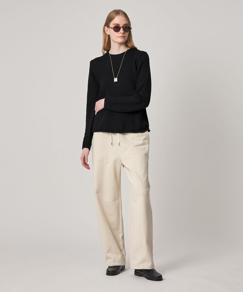 Steven Alan（スティーブンアラン）の「＜Steven Alan＞コットン シルク フレア ニット（ニット/セーター・レディース・ブラック/ベージュ・FREE）」の4枚目の写真